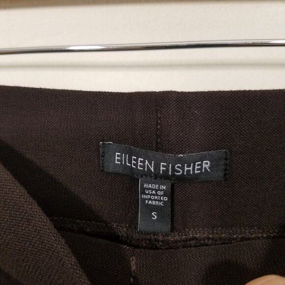 Eileen Fisher Brown Pull-On Stretch Pants Size S - Picture 3 of 5